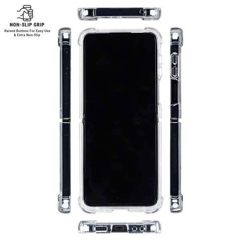 NHL St. Louis Blues Distressed Galaxy Z Flip6 Clear Case